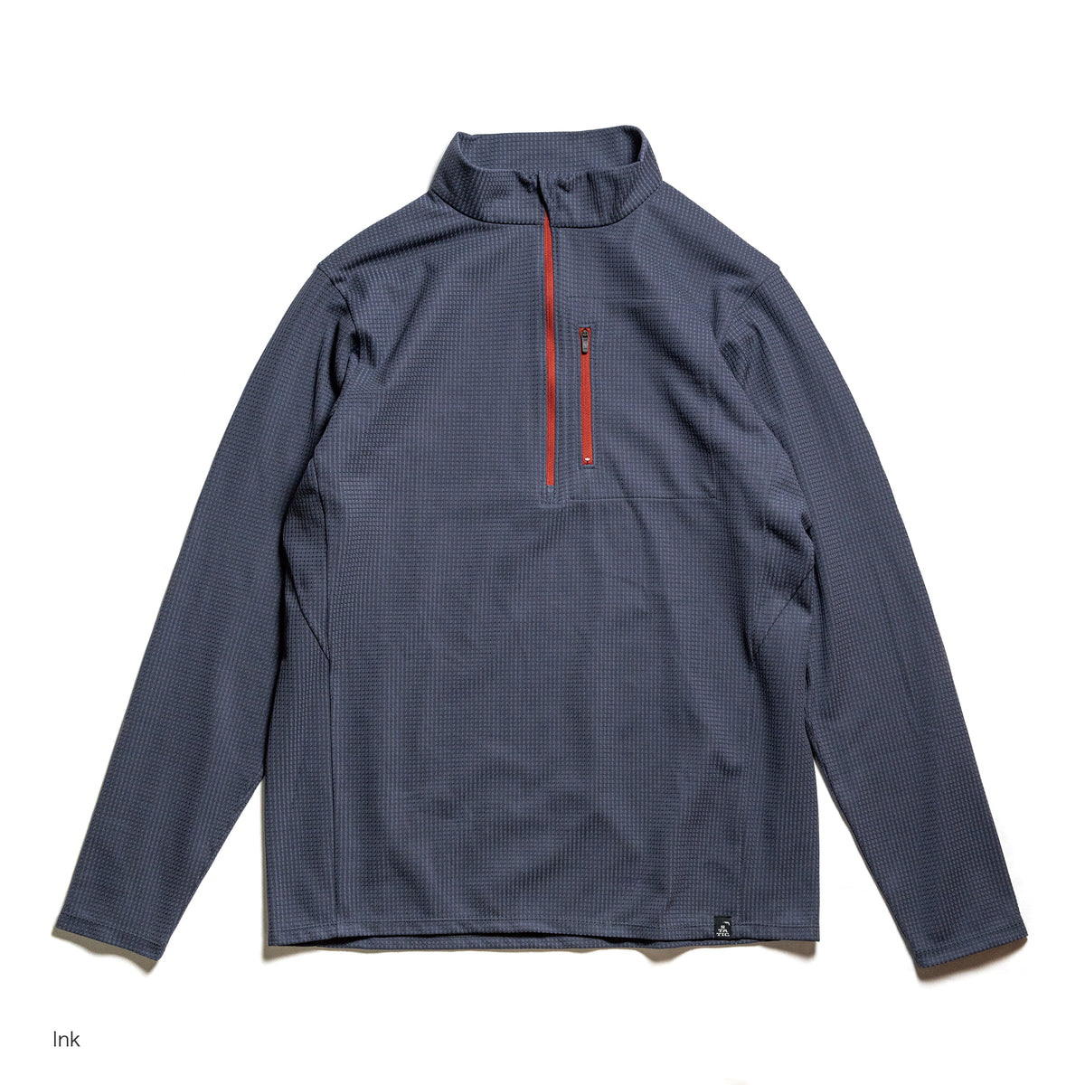 DOUBLECELL ZIP NECK L/S SHIRTS